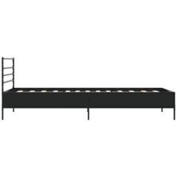 Berkfield Bed Frame Without Mattress Black 75X190 Cm Small Single - thumbnail 5