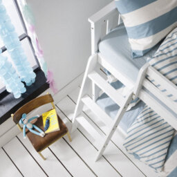 Nöa & Nani Noa & Nani Kids Solid Wood Cabin Bed Low With Bunk Underbed Slide & Pirate Hideaway Package In Classic White Tuva - thumbnail 7