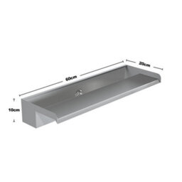 Living And Home Back Entry Outdoor Swimming Pool Stainless Steel Water Blade Decoration Spray Water Curtain 60Cm W X 20Cm D X 10Cm H - thumbnail 6