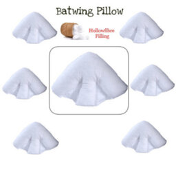 ARLinens Batwing Pillow Hollowfiber Filled Othopedic Head Neck Back Shoulder Support Soft Fluffy Batwing Cushion - thumbnail 1