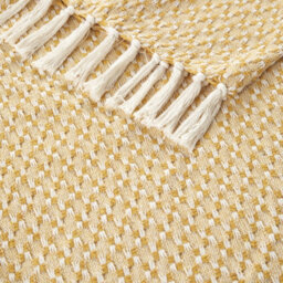 Appletree Bexley Eco-Friendly Recycled Cotton Yellow Throw - thumbnail 5