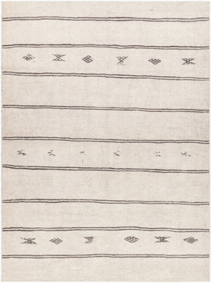 Livabliss Becki Owens Rivi-Global Ivory Black Living Dining Bedroom Rug 120 X 170 Cm Easy Care, Non Shedding - image 1