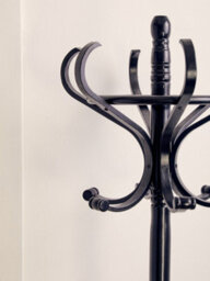 Orsina Durable Build Black Finish Floor Standing Coat Stand, Integrated Umbrella Holder Coat Stand For Bedroom - thumbnail 4