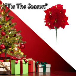 7 Head Poinsettia Bunch Christmas Decoration X 1 48Cm Red - thumbnail 6