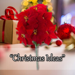 7 Head Poinsettia Bunch Christmas Decoration X 1 48Cm Red - thumbnail 5