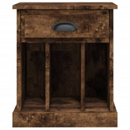 Berkfield Bedside Cabinets 2 Pcs Smoked Oak 43X36X50 Cm - thumbnail 8