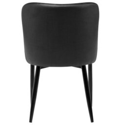 Beliani Set Of 2 Dining Chairs Solano Faux Leather Black - thumbnail 7
