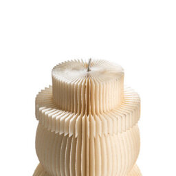 Wyld And Coco Led Snowman Figurine Beige Honeycomb Paper 3D Origami Light - 26 X 26 X 51 Cm - thumbnail 5