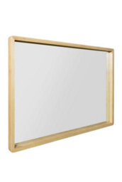 "Mirroroutlet The Naturalis - Solid Oak Rounded Corner Wall Mirror 39"" X 27.5"" (100Cm X 70Cm) Scandinavian 'scandi' Inspired" - thumbnail 6
