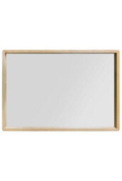 "Mirroroutlet The Naturalis - Solid Oak Rounded Corner Wall Mirror 39"" X 27.5"" (100Cm X 70Cm) Scandinavian 'scandi' Inspired" - thumbnail 5