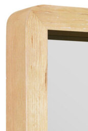 "Mirroroutlet The Naturalis - Solid Oak Rounded Corner Wall Mirror 39"" X 27.5"" (100Cm X 70Cm) Scandinavian 'scandi' Inspired" - thumbnail 8