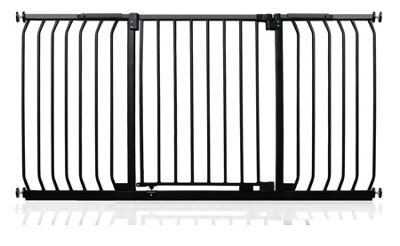 Safetots Elite Pressure Safety Gate, 143Cm - 152Cm, Matt Black, Pressure Fit Stair Gate - image 1