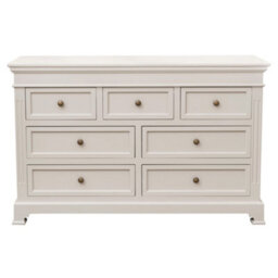 Melody Maison Large Taupe-Grey 7 Drawer Chest Of Drawers & Pair Of Bedside Tables - Daventry Taupe-Grey Range - thumbnail 8
