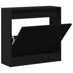 Walplus Shoe Cabinet Black Oak 60 X 21 X 57 Cm Engineered Wood - thumbnail 5