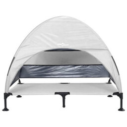 Walplus Silver Grey Raised Dog Bed With Removable Roof Fabric And Steel 127X81X108Cm - thumbnail 4