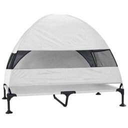 Walplus Silver Grey Raised Dog Bed With Removable Roof Fabric And Steel 127X81X108Cm - thumbnail 6