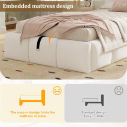 Single Upholstered Hydraulic Storage Bed With Headboard And Large Storage Space - thumbnail 8