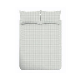 Catherine Lansfield Bamford Gingham Check Reversible Single Duvet Cover Set With Pillowcase Green - thumbnail 5