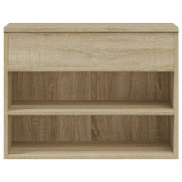 Vidaxl Shoe Bench Sonoma Oak 60X30X45 Cm Engineered Wood - thumbnail 5