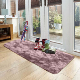 Ameha Shaggy Rugs Bedroom Living Room Non Slip Fluffy Kitchen Hallway Floor Mat Tye Dye Pink Rug Carpets 80X150 Cm - thumbnail 5