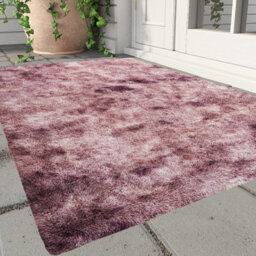 Ameha Shaggy Rugs Bedroom Living Room Non Slip Fluffy Kitchen Hallway Floor Mat Tye Dye Pink Rug Carpets 80X150 Cm - thumbnail 3