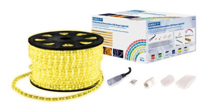 Netagon Outdoor Festive Static Led 90M Rope Lights Kit With Wiring Accessories- Yellow - image 1