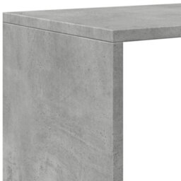 Berkfield Room Divider Bookcase 3-Tier Concrete Grey 123X29X123 Cm Engineered Wood - thumbnail 9
