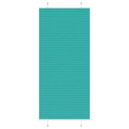 Berkfield Pleated Blind Petrol Green 85X200 Cm Fabric Width 84.4 Cm Polyester