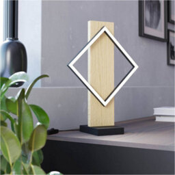 Loops Modern Design Led Table Lamp In Black And Brown For Stylish Home Lighting - thumbnail 3