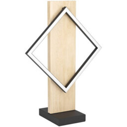 Loops Modern Design Led Table Lamp In Black And Brown For Stylish Home Lighting