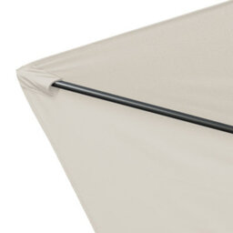Sundaze 2X3M Cream Rectangle Garden Parasol Umbrella Patio Sun Shade Canopy Crank Tilt With Base - thumbnail 3