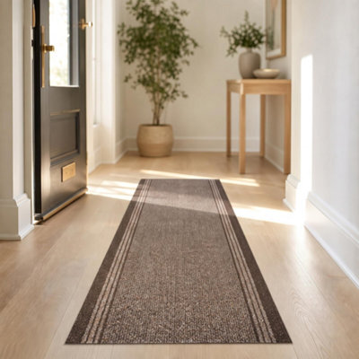"Bravich Brown Hallway Runner 66 X 122Cm (2'2"" X 4')" - image 1