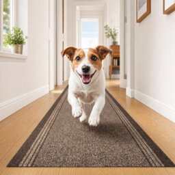 "Bravich Brown Hallway Runner 66 X 122Cm (2'2"" X 4')" - thumbnail 2