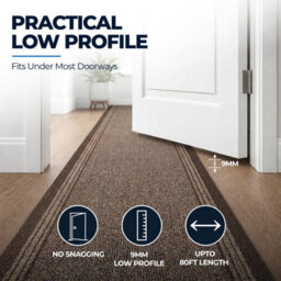 "Bravich Brown Hallway Runner 66 X 122Cm (2'2"" X 4')" - thumbnail 8