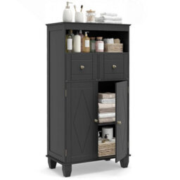 Bathroom Storage Cabinet Floor Standing Organizer Unit - thumbnail 3