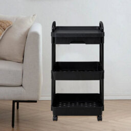41X30X76Cm Multi-Tier Trolley On Wheels Kitchen Storage Utility Cart With Shelves Rolling - thumbnail 1