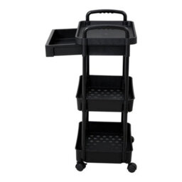 41X30X76Cm Multi-Tier Trolley On Wheels Kitchen Storage Utility Cart With Shelves Rolling - thumbnail 4