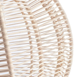 Trueshopping Round Woven Rattan Pendant Lamp - Small - thumbnail 3