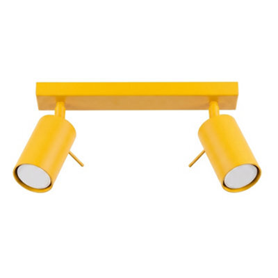 Sollux Lighting Ring Steel Yellow 2 Lights Modern Ceiling Lamps - image 1