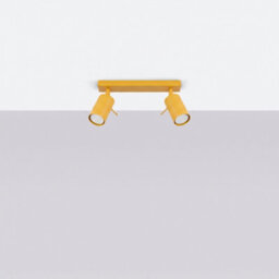 Sollux Lighting Ring Steel Yellow 2 Lights Modern Ceiling Lamps - thumbnail 2