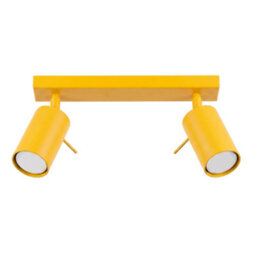 Sollux Lighting Ring Steel Yellow 2 Lights Modern Ceiling Lamps - thumbnail 1