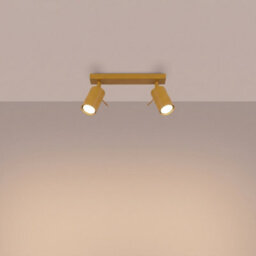 Sollux Lighting Ring Steel Yellow 2 Lights Modern Ceiling Lamps - thumbnail 3