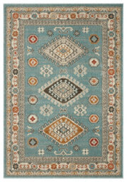 Underfoot Large Blue Living Room Rug Indoor Rug Boho Soft Traditional 20mm Thick Runner Rugs - thumbnail 5