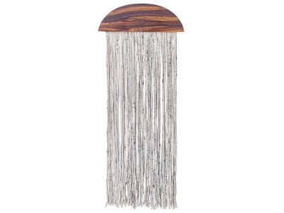 Wyld And Coco Novacasa Poplar Wood Cotton Tassels Wall Hanging 37 X 4 X 92 Cm - image 1