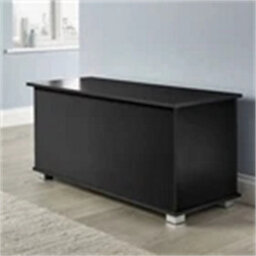 Ottoman Storage Chest Black Toy Chest Bedding Or Blanket Box Large Wooden