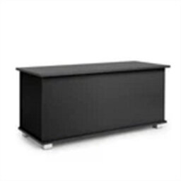 Ottoman Storage Chest Black Toy Chest Bedding Or Blanket Box Large Wooden - thumbnail 3