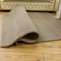 Taupe Simple And Stylish Wool Plain Modern Handmade Easy To Clean Rug For Living Room And Bedroom-120Cm X 170Cm - thumbnail 4