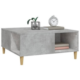 Berkfield Coffee Table Concrete Grey 80X80X36.5 Cm Engineered Wood - thumbnail 4