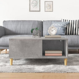 Berkfield Coffee Table Concrete Grey 80X80X36.5 Cm Engineered Wood - thumbnail 3