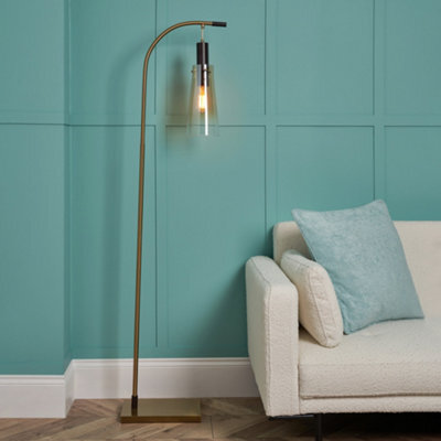 Litecraft Visconte Atrani Champagne With Ombre Shade Floor Lamp - image 1